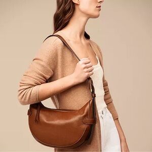 NWOT Fossil Harwell Leather Hobo Bag